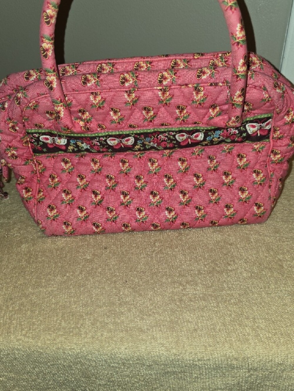 Vera Bradley- Quilted Pink Floral Trio - Inv.508 - Picture 9 of 10